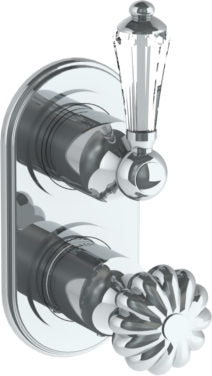 Watermark - Venetian Wall Mounted Mini Thermostatic Shower Trim 3 1/2 x 6 1/4 Inch.