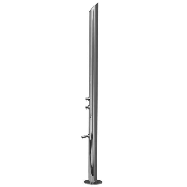 Jaclo - Aqua Adagio Outdoor Shower Column- Floor Install