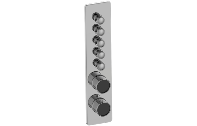 Graff - Riva Traditional 5-Button Paired Knob Vertical Trim