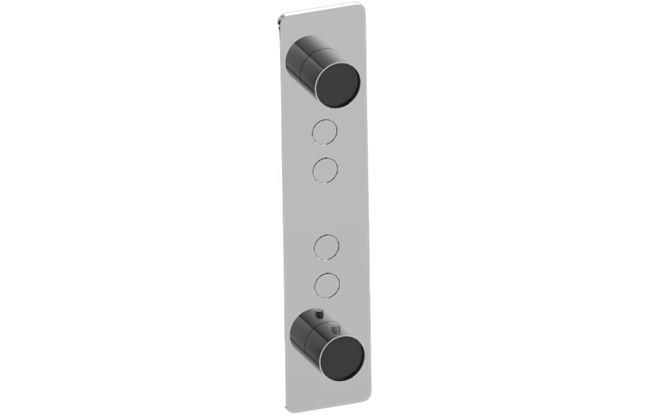 Graff - Riva Contemporary 4-Button Split Knob Vertical Trim
