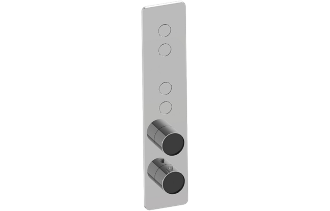 Graff - Riva Contemporary 4-Button Paired Knob Vertical Trim
