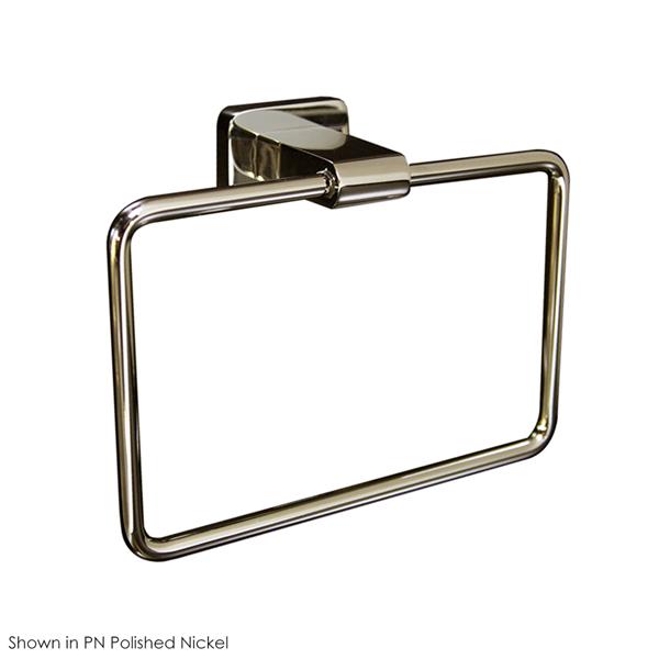 Lacava - Eleganza Wall Mount Towel Ring Made Of Chrome Plated Brass W: 7 1/2 Inch, D: 2 5/8 Inch, H: 5 1/2 Inch
