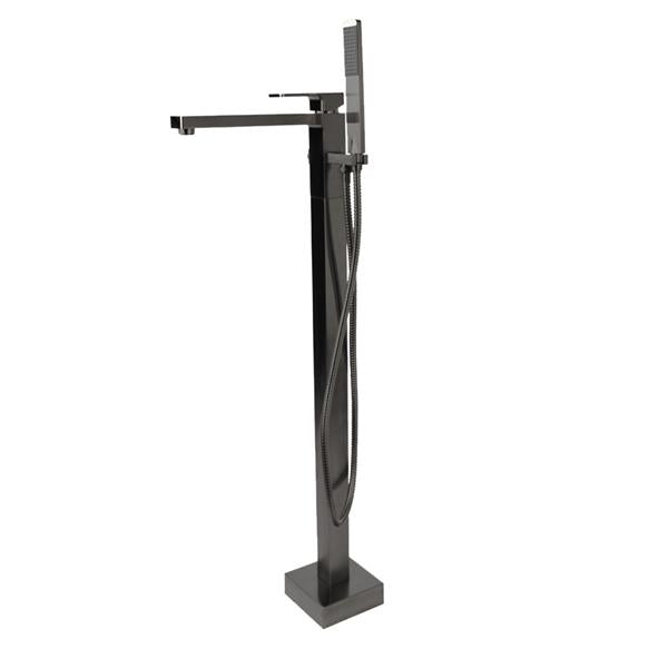 Lacava - Eleganza Floor Standing Single Hole Tub Filler With One Lever Handle, Two Way Diverter