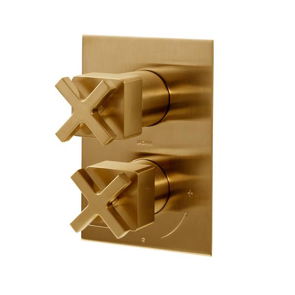 Lacava - Eleganza Trim, Sharing, Built-In Progressive Pressure Balancing Mixer With 3- Way Diverter
