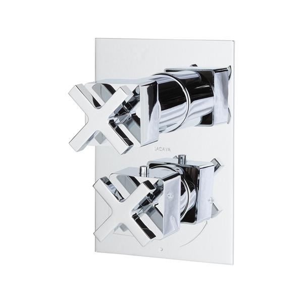 Lacava - Eleganza Trim Only - Sharing, Thermostatic Valve W/ 3 Way Shared Diverter + Off, Gpm 8 (60Psi)