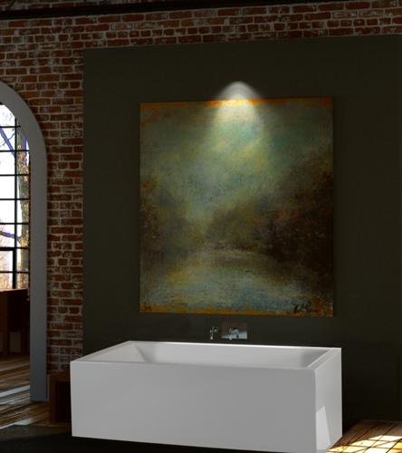 MTI - Andrea 22A Sculpted 3 Side Bathtub (66X36)