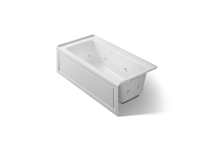 Kohler - Archer 60 X 30 Inch Alcove Heated Bubblemassage Air Bath And Whirlpool, W/Integral Apron