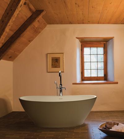 MTI - 194 Elise Sculpturestone Freestanding Bathtub Integral Pedestal (63X32)