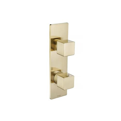 Flusso - 3/4 Inch Thermostatic Shower Valve & Trim - 2-Output