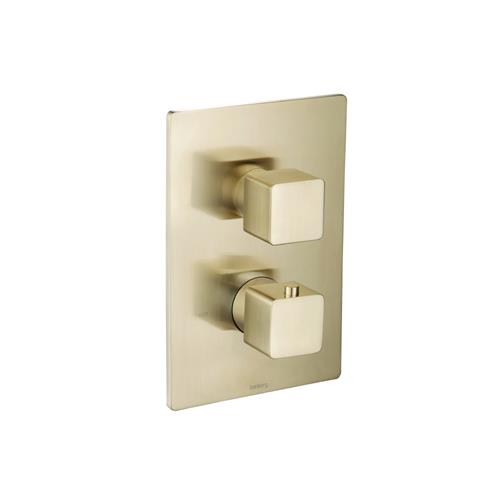 Flusso - 3/4 Inch Thermostatic Valve & Trim - 3 Output