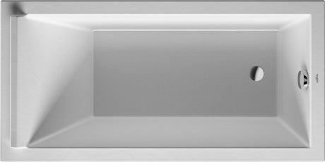 Duravit - Starck 59" x 29 1/2" Rectangular Drop In Bathtub in White Acrylic