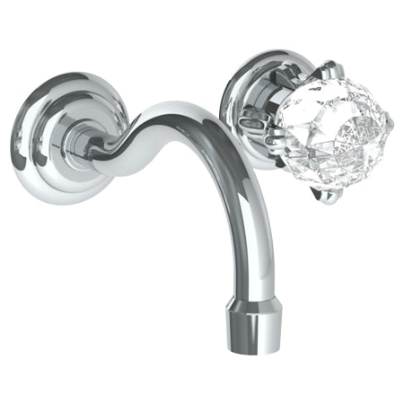 Watermark - La Fleur Wall Mounted 2 Hole Lavatory Set With 6 1/2 Inch CTC Spout