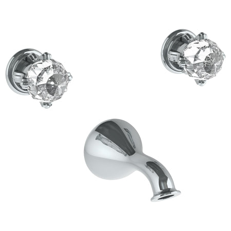 Watermark - La Fleur Wall Mounted 3 Hole Bath Set