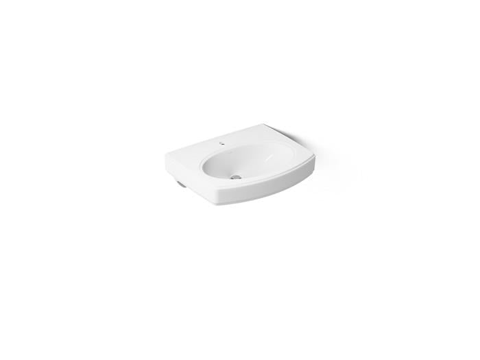 Kohler - Pinoir 22 Inch Oval Wall-Mount Bathroom Sink - Single Hole