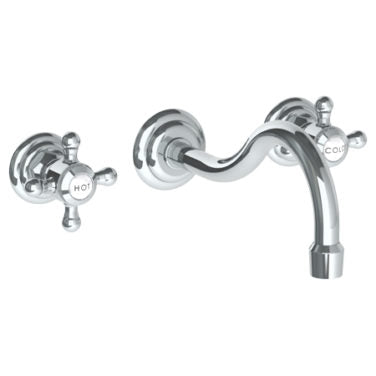 Watermark - Paris Wall Mounted 3 Hole Lavatory Set with 8 3/8 Inch CTC Spout