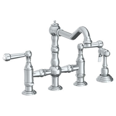 Watermark - Paris Deck Mounted Bridge Kitchen Faucet with Side Spray