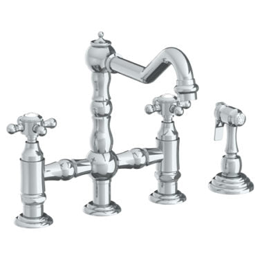Watermark - Paris Deck Mounted Bridge Kitchen Faucet with Side Spray