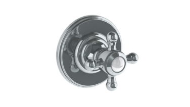 Watermark - Paris Wall Mounted Trim w/ Wall Plate, 3 1/2 Inch dia.
