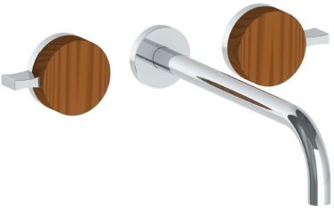 Watermark - Elements Wall Mounted 3 Hole Lavatory Set with 11 7/8 Inch spout