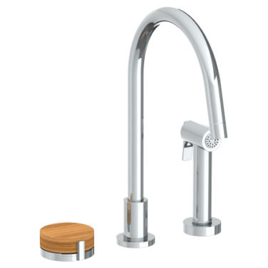 Watermark - Elements Deck Mounted 3 Hole Kitchen Set - Includes Side Spray
