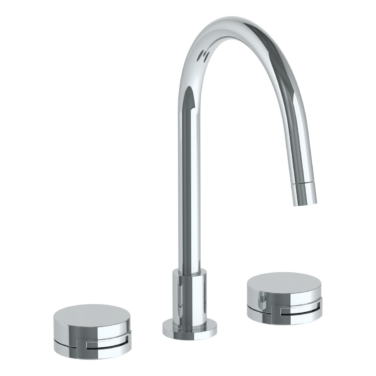 Watermark - Elements Deck Mounted 3 Hole Gooseneck Kitchen Set