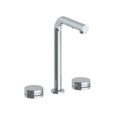 Watermark - Elements Deck Mounted 3 Hole Square Top Prep Faucet with Pull Out Spray