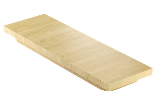 Julien - Cutting board 6 x 19 x 1-1/2 maple for sink 18in