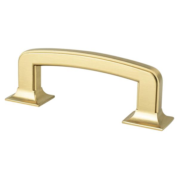 Berenson - Hearthstone 3 inch CC Modern Brushed Gold Pull