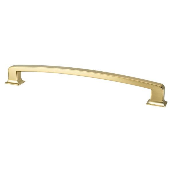 Berenson - Hearthstone 12 inch CC Modern Brushed Gold Appliance Pull