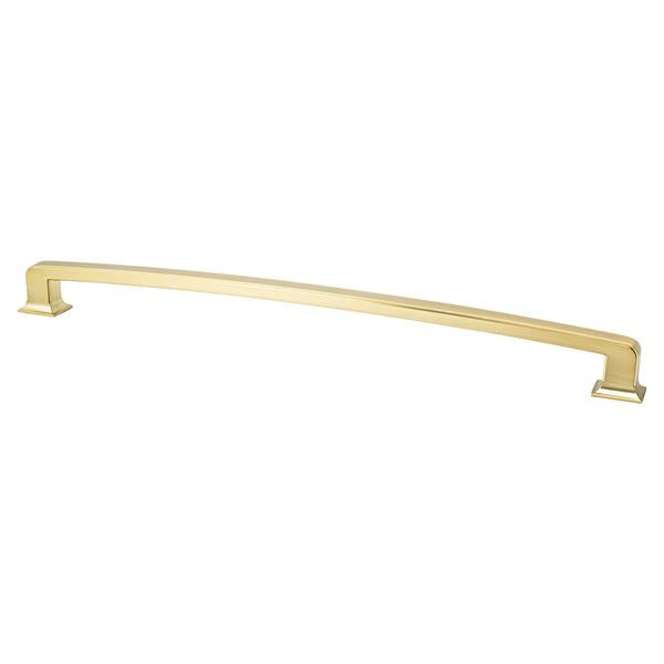 Berenson - Hearthstone 18 inch CC Modern Brushed Gold Appliance Pull