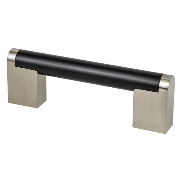 Berenson - Studio Remix 96mm CC Matte Black and Brushed Nickel Pull