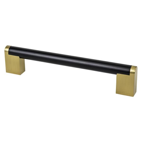 Berenson - Studio Remix 160mm CC Matte Black and Modern Brushed Gold Pull