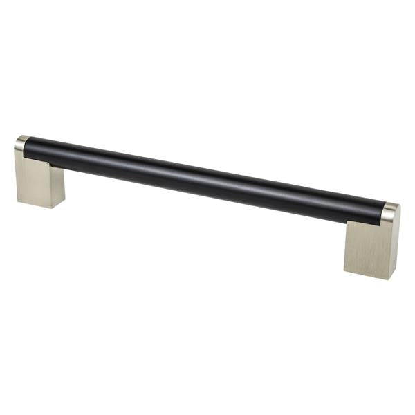 Berenson - Studio Remix 192mm CC Matte Black and Brushed Nickel Pull