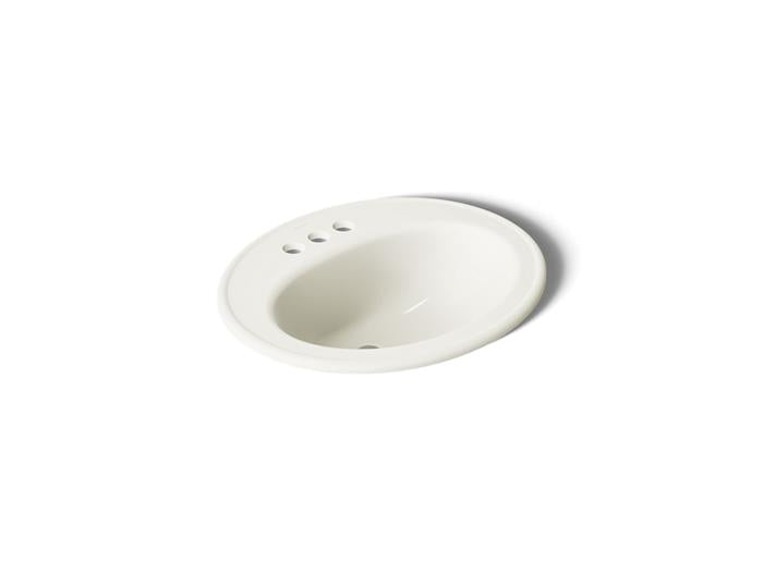 Kohler - Pennington 20-1/4 Inch Oval Drop-In Bathroom Sink - 4Cc Holes