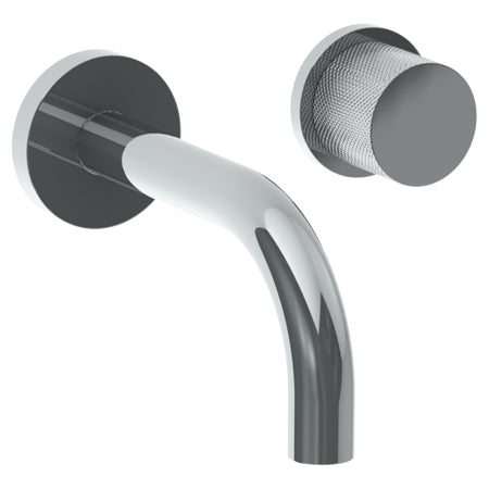 Watermark - Titanium Wall Mounted 2 Hole Lavatory Set With 6 Inch Spout