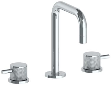 Watermark - Titanium Deck Mounted 3 Hole Extended Spout Lavatory Set