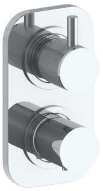 Watermark - Titanium Wall Mounted Mini Thermostatic Shower Trim 3 1/2 x 6 1/4 Inch.