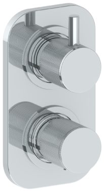 Watermark - Titanium Wall Mounted Mini Thermostatic Shower Trim 3 1/2 x 6 1/4 Inch.
