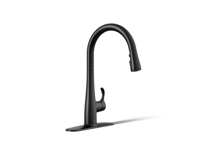 Kohler - Simplice Touchless Pull-Down Kitchen Sink Faucet With Three-Function Sprayhead
