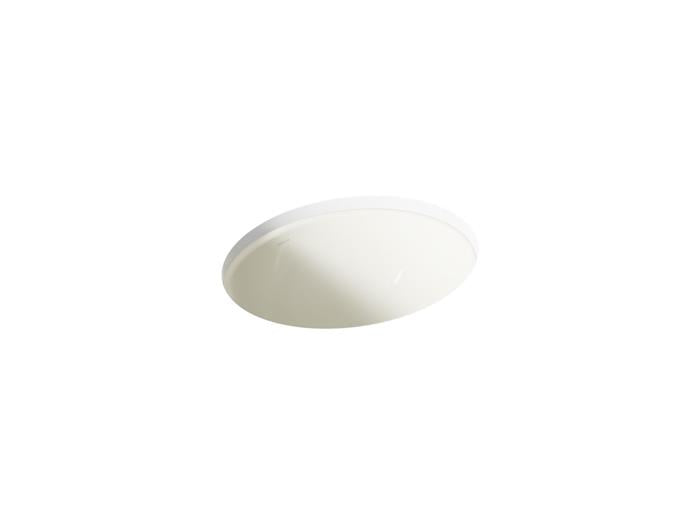 Kohler - Caxton 19-1/4 Inch Oval Undermount Bathroom Sink With Glazed Underside, No Overflow
