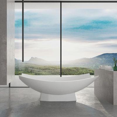 Maidstone - Gabriel 70 Inch Acrylic Contemporary Hammock Freestanding Tub