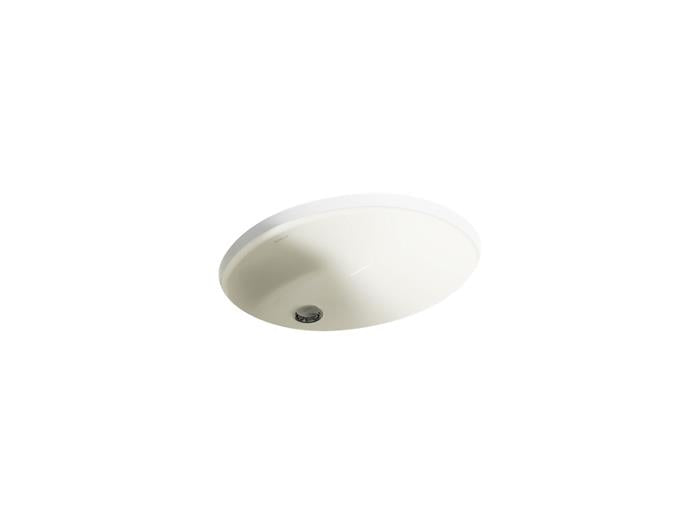 Kohler - Caxton 19-1/4 Inch Oval Undermount Bathroom Sink, No Overflow