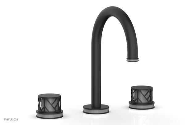 Phylrich - Jolie Widespread Faucet Round Handles With Grey Accents
