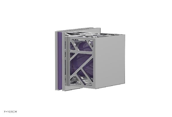 Phylrich - Jolie Volume Control/Diverter Trim Square Handle With Purple Accents