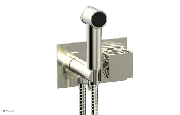 Phylrich - Jolie Wall Mounted Bidet Square Handle With Purple Accents