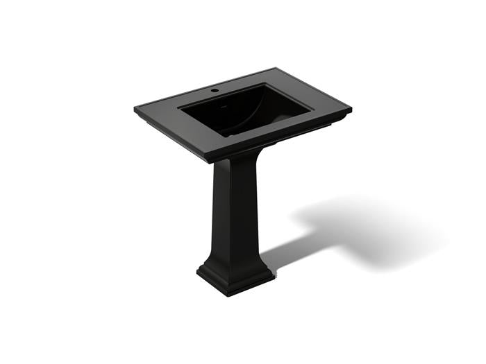 Kohler - Memoirs Stately 30-3/4 Inch Rectangular Pedestal Bathroom Sink With Overflow - Single Hole