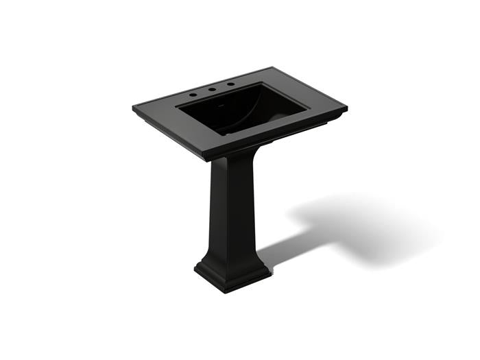 Kohler - Memoirs Stately 30-3/4 Inch Rectangular Pedestal Bathroom Sink With Overflow - 8Cc Holes