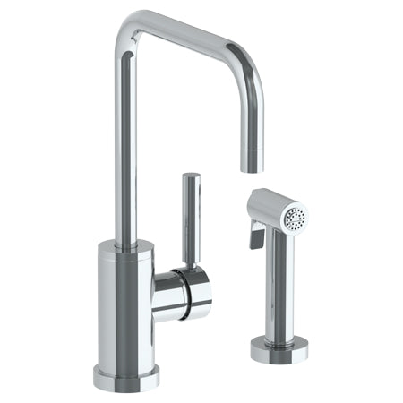 Watermark - Loft 2.0 Deck Mounted 2 Hole Square Top Kitchen Set - Includes Side Spray
