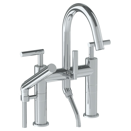 Watermark - Loft 2.0 Deck Mounted Exposed Gooseneck Bath Set With Hand Shower