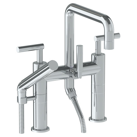 Watermark - Loft 2.0 Deck Mounted Exposed Square Bath Set With Hand Shower